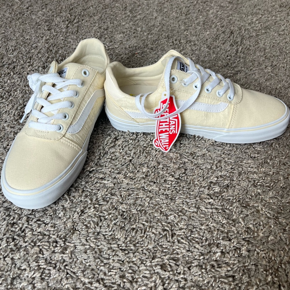 Vans Pastel Yellow Canvas Sneakers